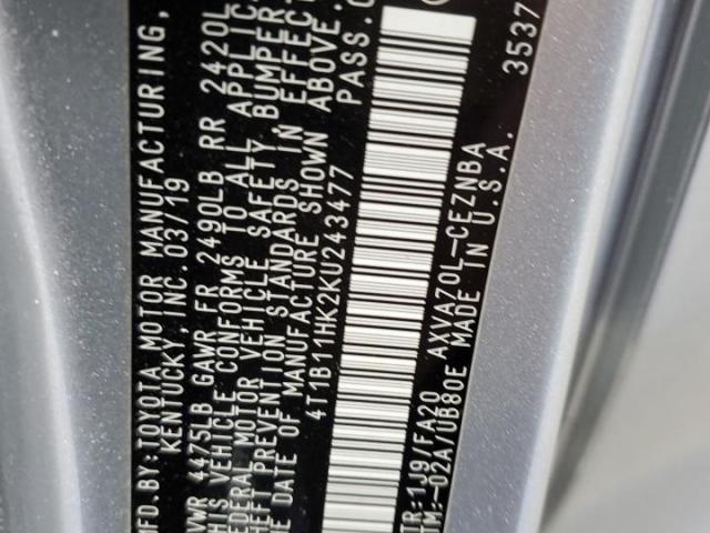 Toyota Camry L Image 8