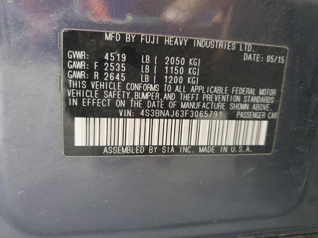 Subaru Legacy 2.5i Limited Image 12