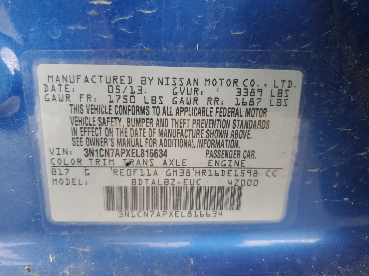 Nissan Versa S Image 4