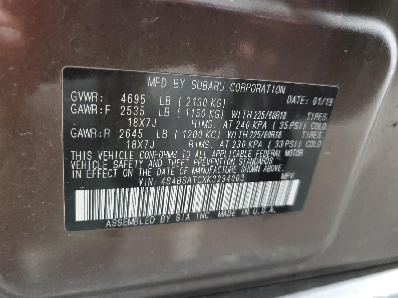 Subaru Outback Touring Image 13