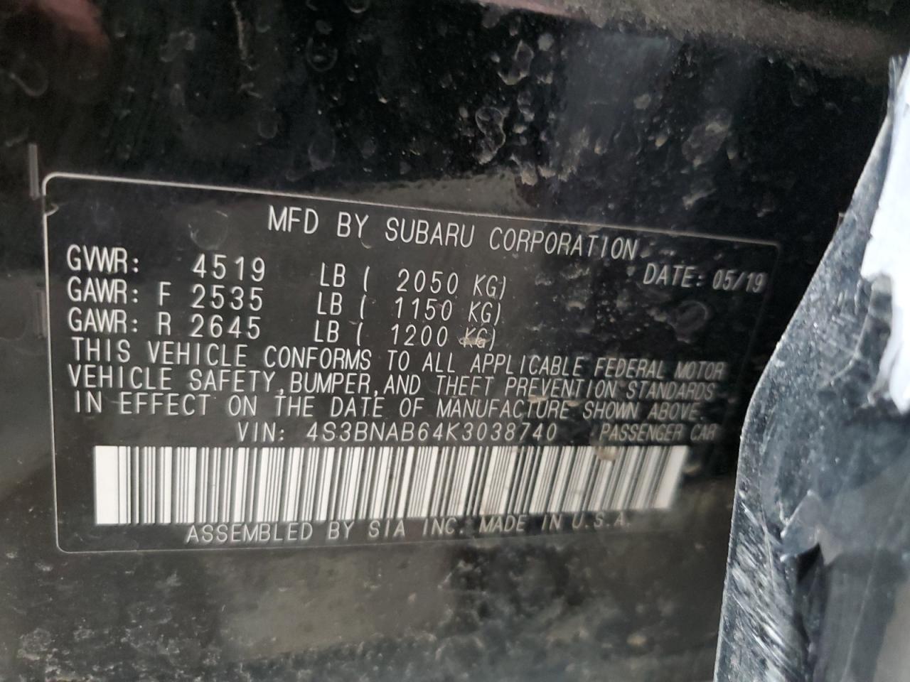 Subaru Legacy 2.5i Image 3