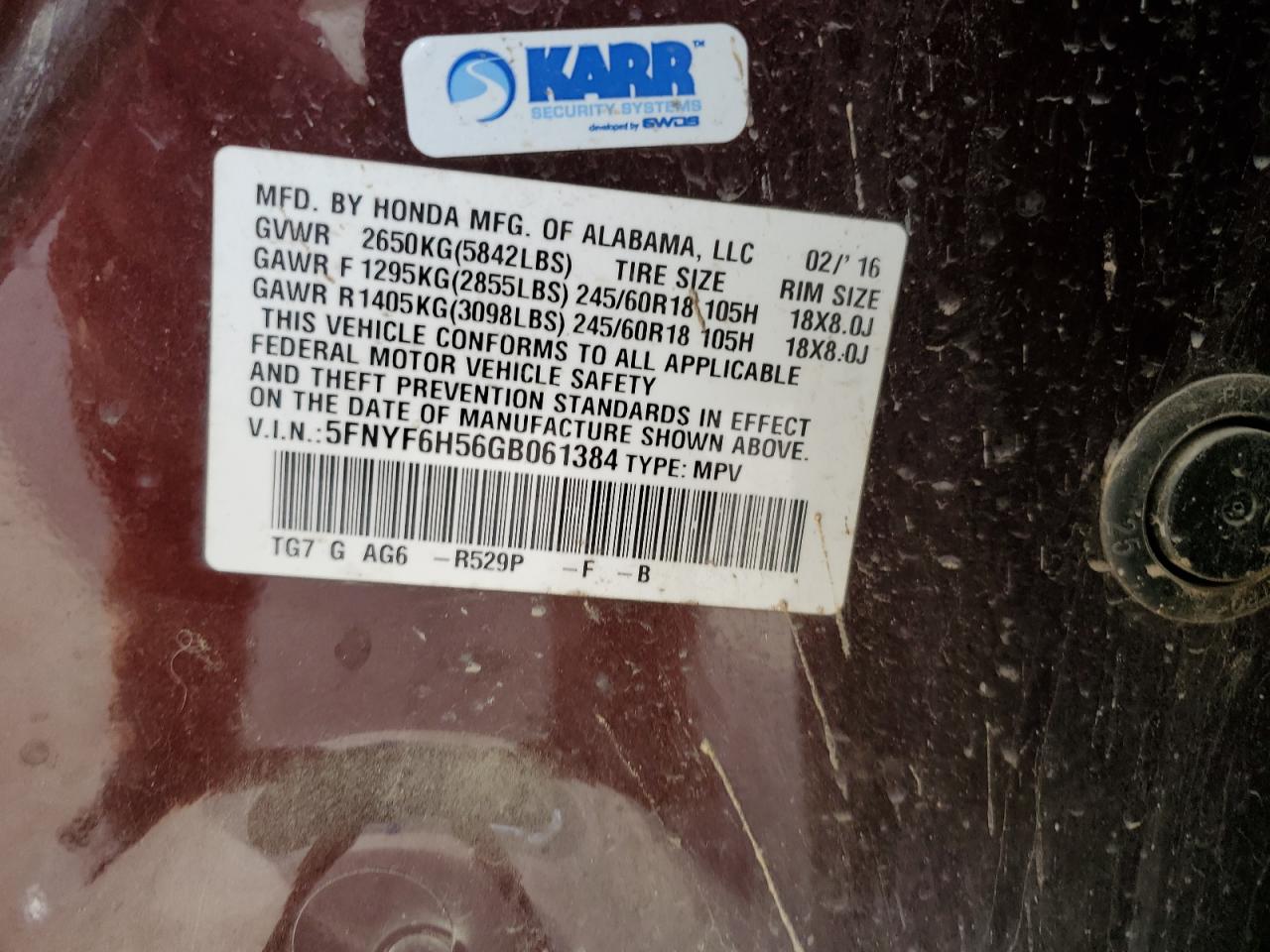 Honda Pilot Exl Image 13