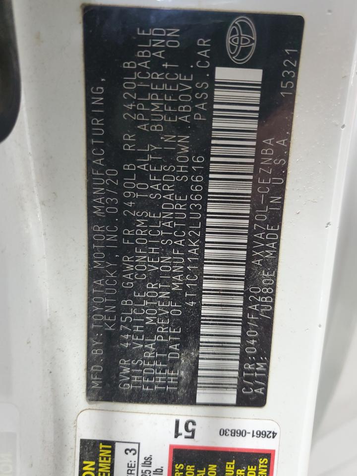 Toyota Camry Le Image 5