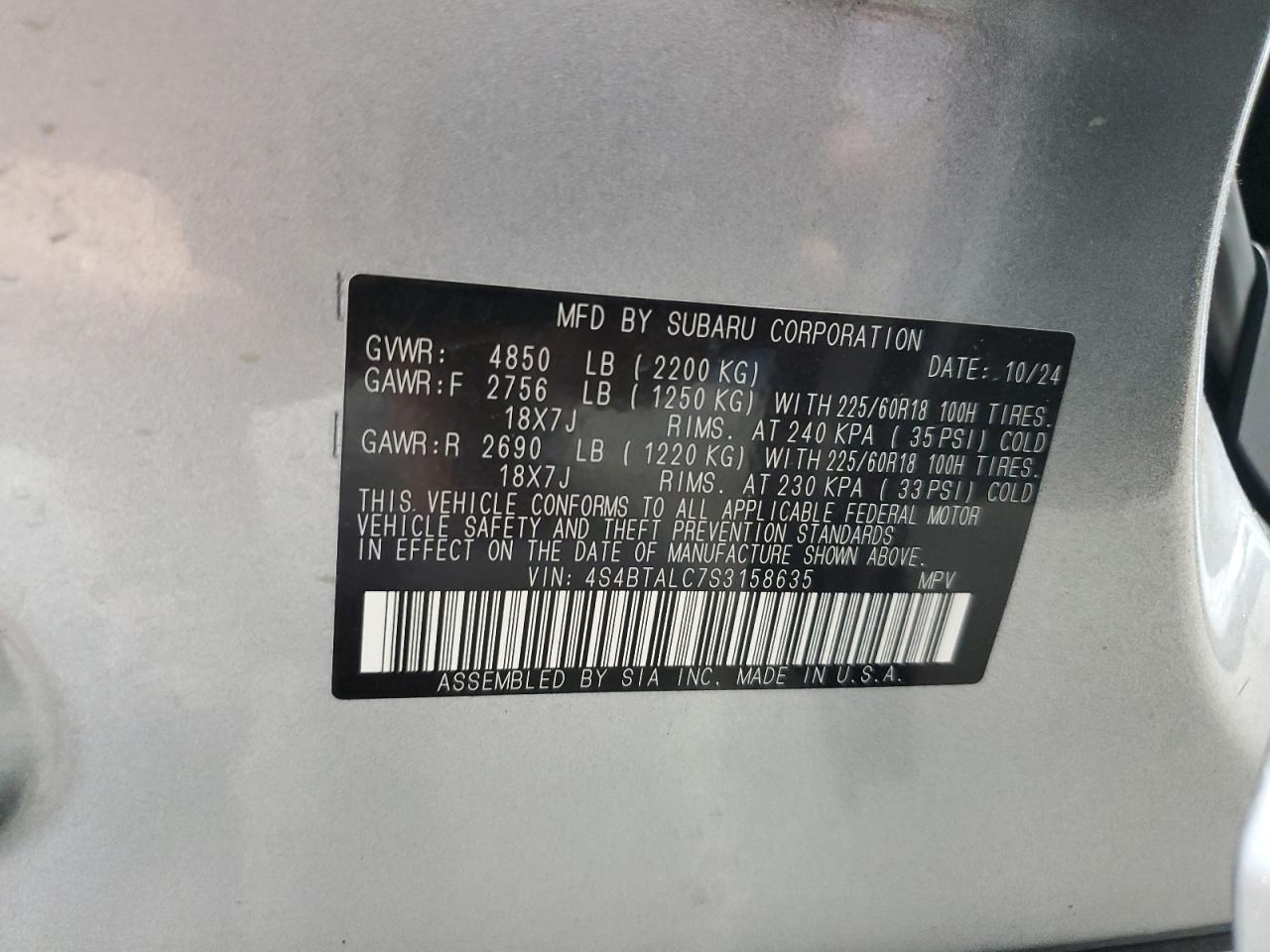 Subaru Outback Onyx Edition Image 12