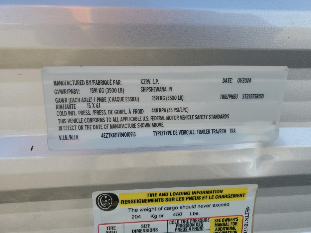 Kz Sportsmen Trailer Image 3