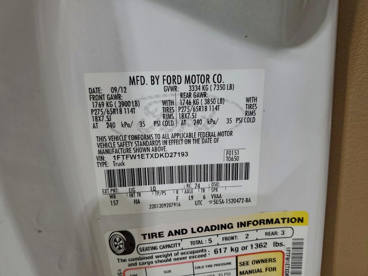 Ford F-150 Supercrew Image 7