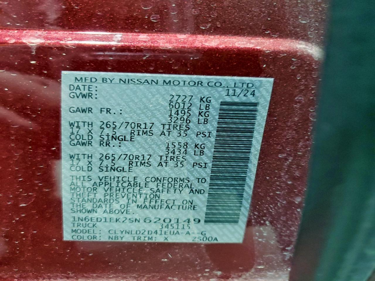 Nissan Frontier S Image 12