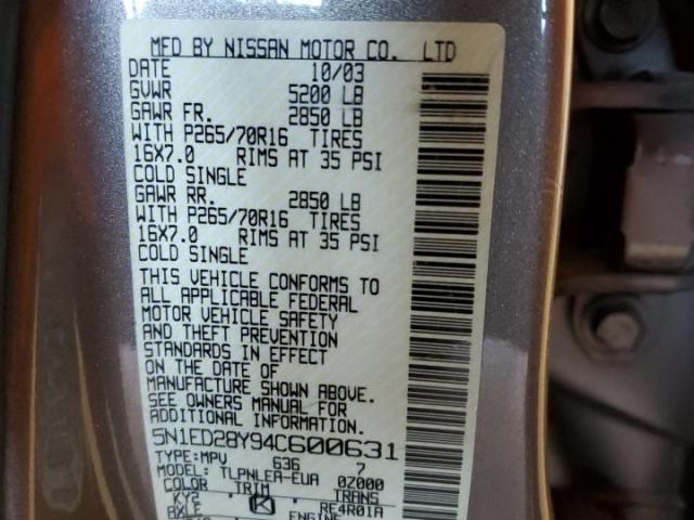 Nissan Xterra Xe Image 4